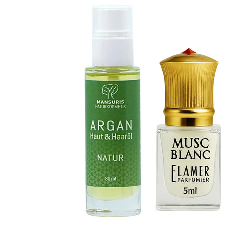 ✨ Argan Körperöl & Parfümöl – Musc Tahara – pudrig, rein & dezent MANSURIS
