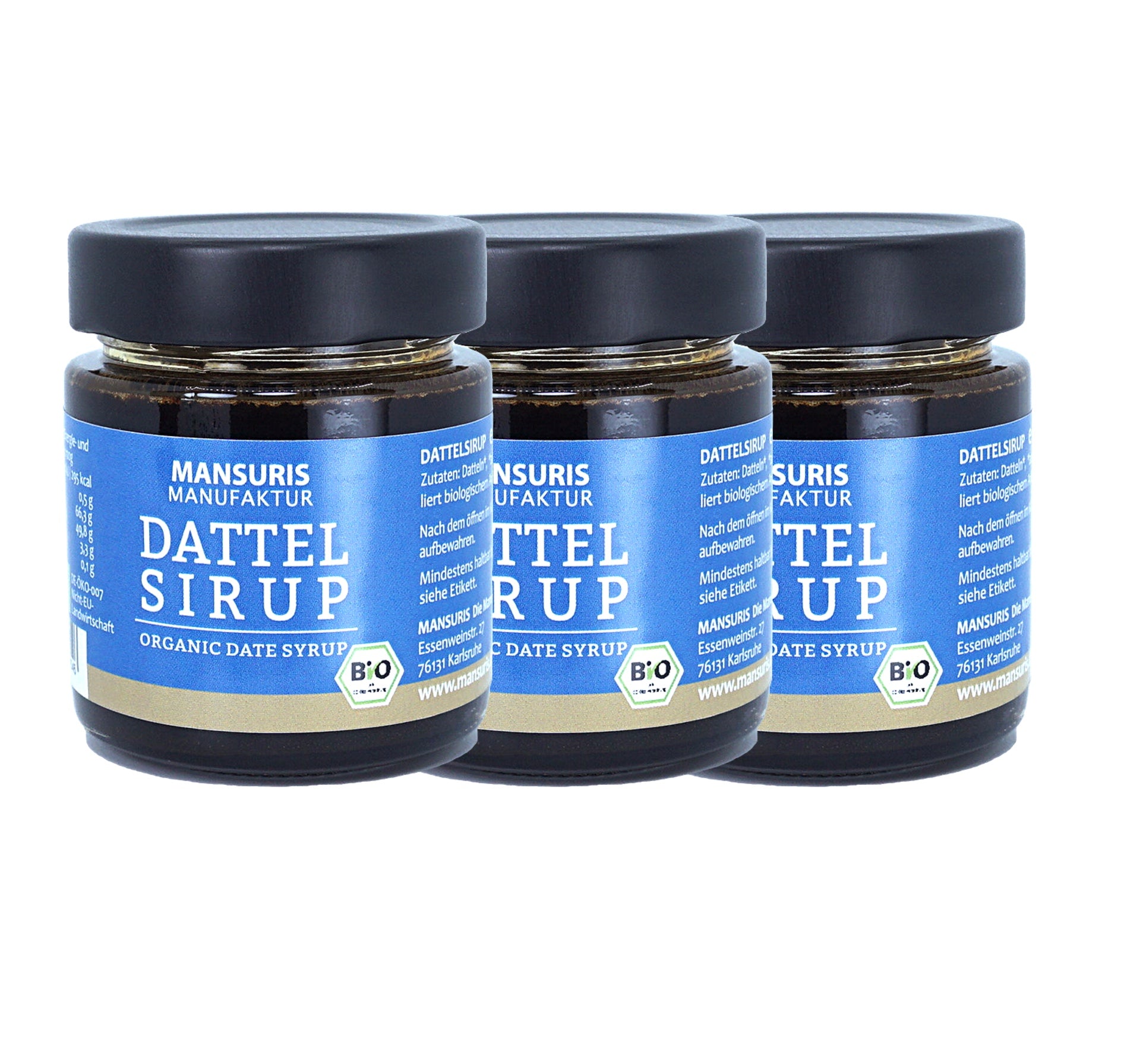 BIO Dattelsirup 3x170g - MANSURIS