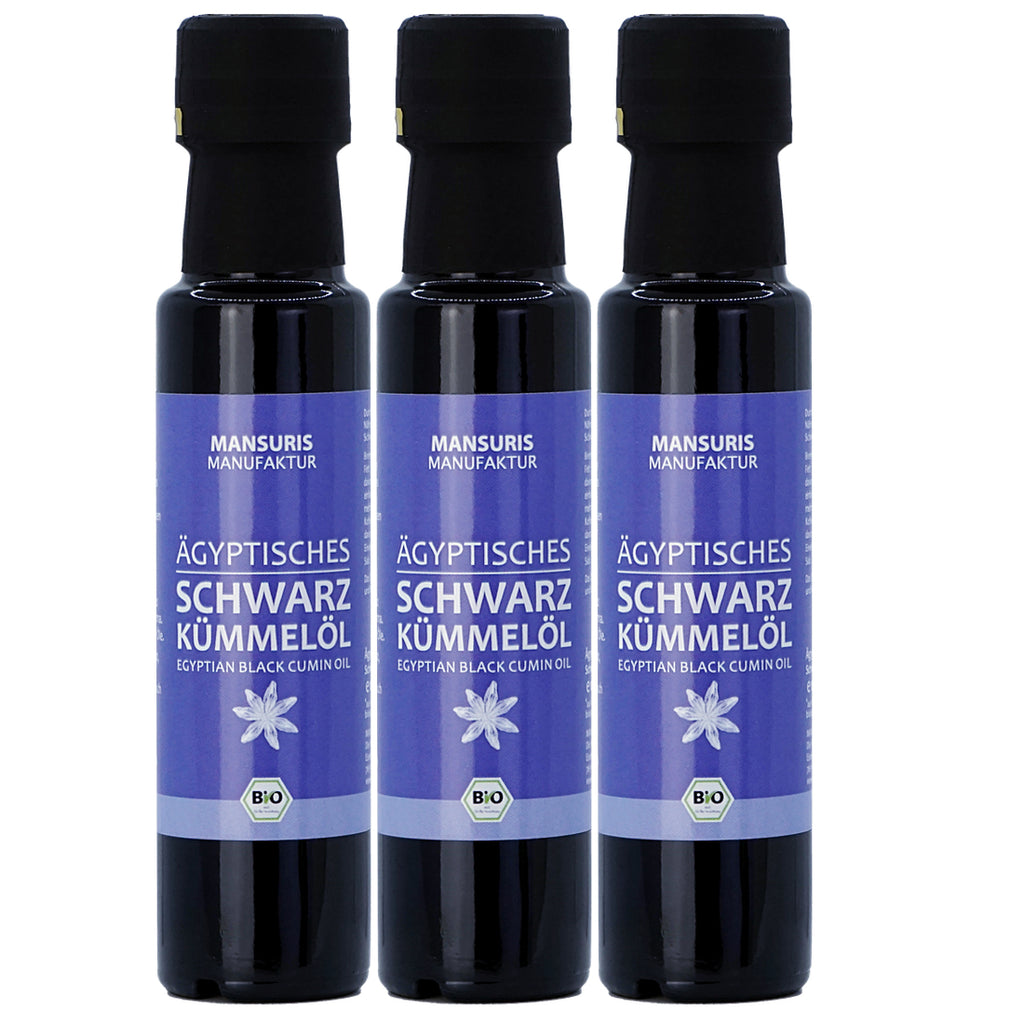Feinkost-Set: 3x Arganöl geröstet & 3x Schwarzkümmelöl