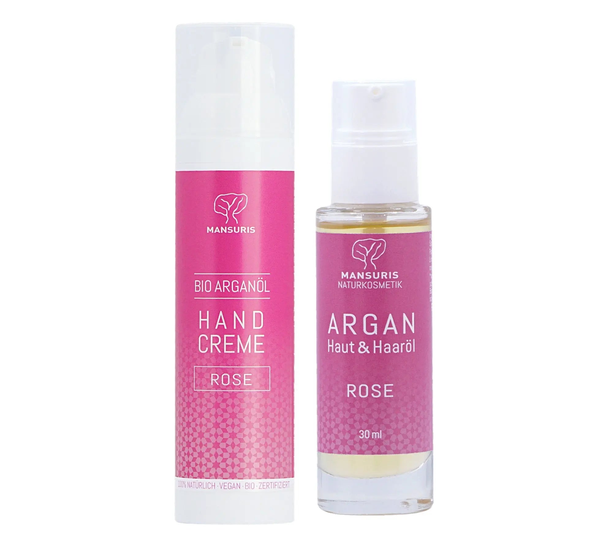 Handcreme und Körperöl Set  (Körperöl 30ml, Handcreme 75 ml) MANSURIS