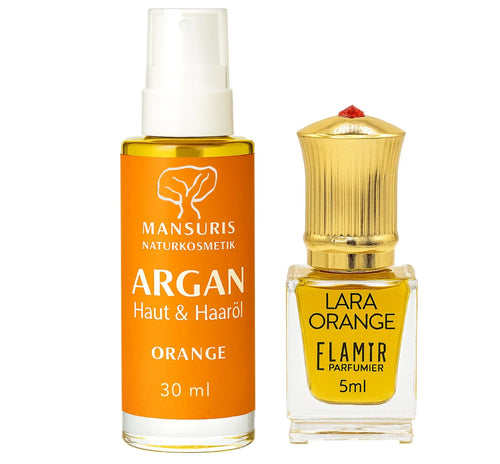 ✨ Argan Körperöl & Parfümöl – Orange – frisch, fruchtig & belebend - MANSURIS