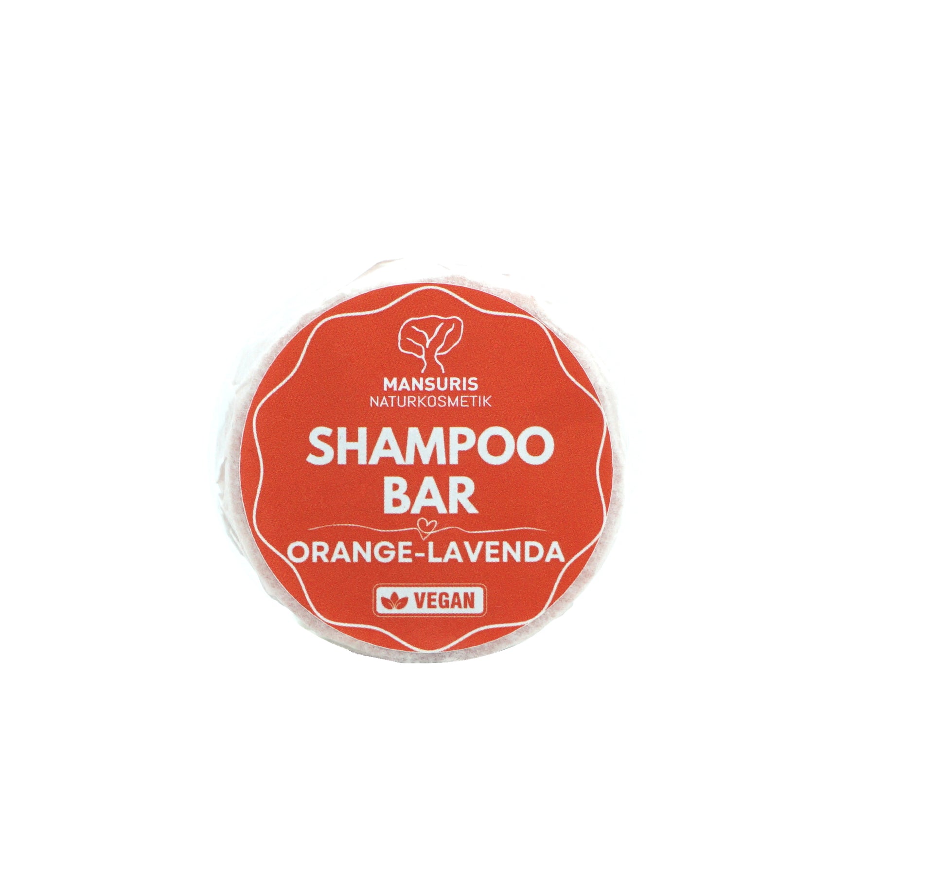 🍊🌸 Shampoo Bar Orange-Lavenda – Haarseife (70 g)