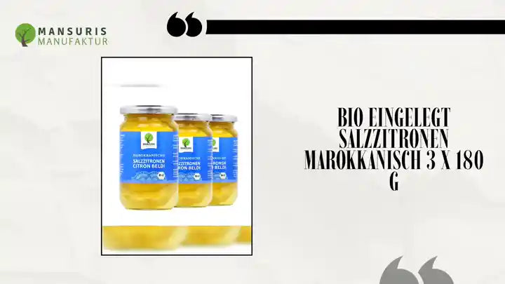 Bio Eingelegt Salzzitronen marokkanisch 3 x 180 g by@Outfy